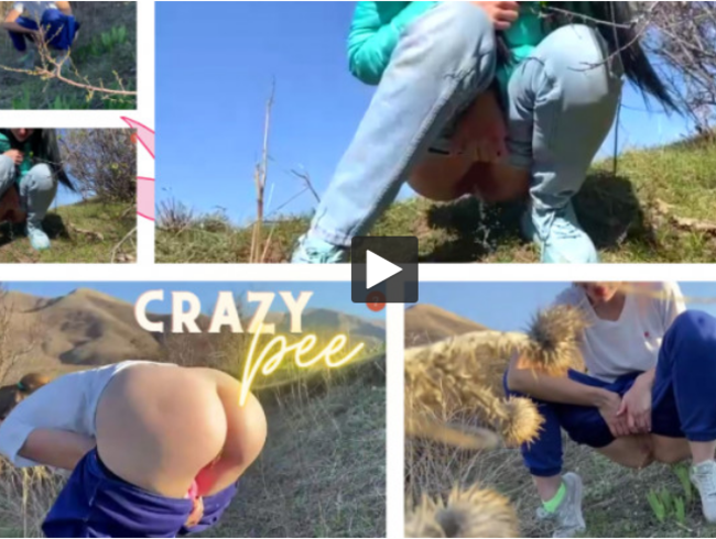 Thumbnail of Crazy pissing girls: outdoors and floor