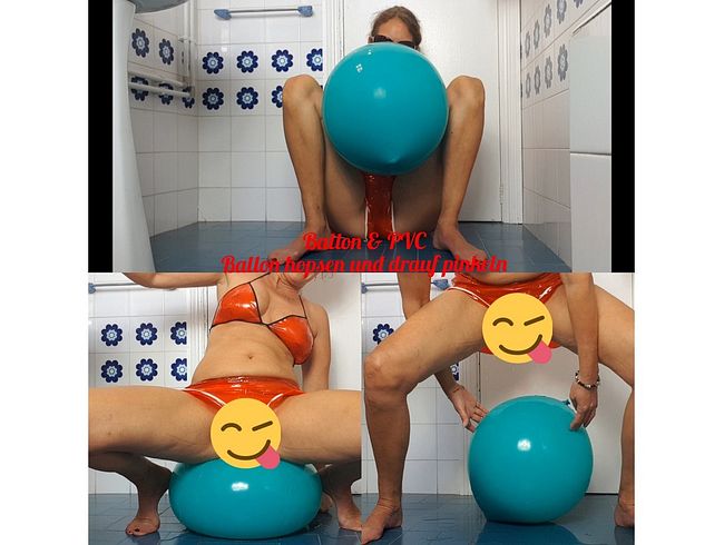 Thumbnail of Balloon + PVC: Balloon bounce and pee on it