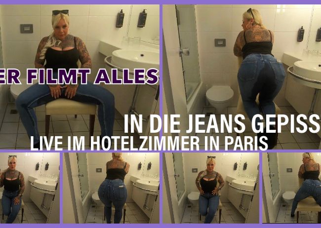 Thumbnail of USER FILMS EVERYTHING PISSED IN JEANS live in hotel room in Paris