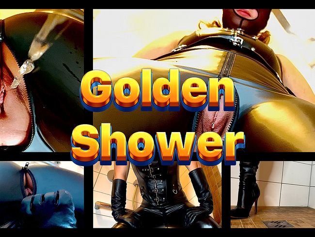 Thumbnail of POV! Pissed in the shower! You lie under me and I piss in your slave mouth! Golden shower!