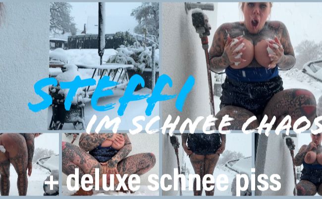 Thumbnail of Steffi in the snow chaos + Deluxe piss in the snow