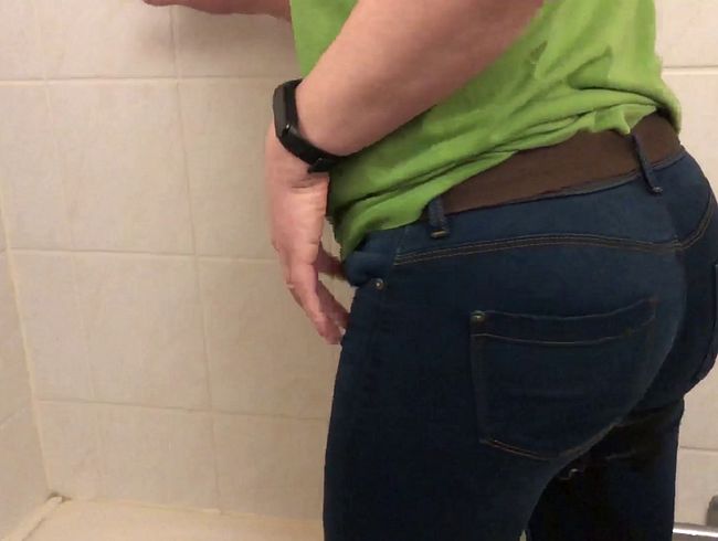 Thumbnail of [USER REQUEST] in tight jeans, peeing