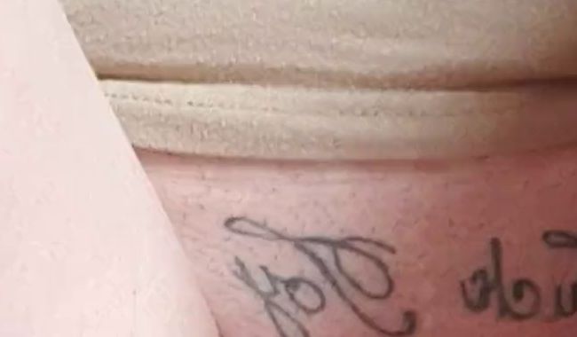 Pissed into the glass