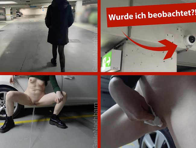 Golden Shower - Public Pissing in the Parking Garage