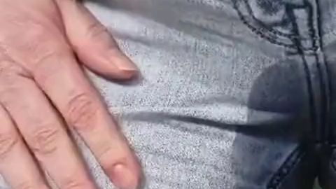 I held it back for a really long time - pissed in my pants