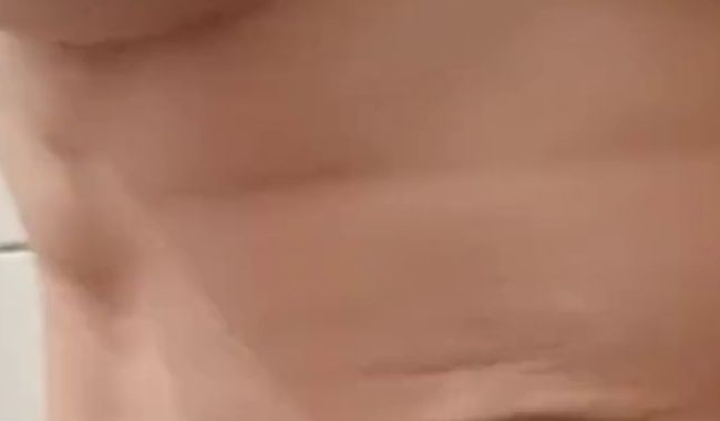 Pissed the golden steel into the shower