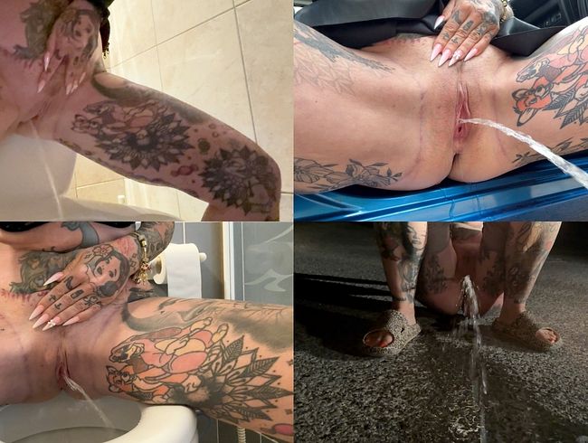 A day of peeing with me! I pee anytime, anywhere...!!