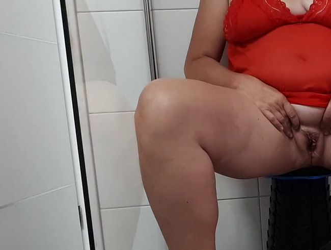 Thumbnail of Sitting on the stool, I spread the golden shower on his face...