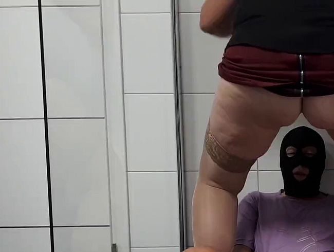 Thumbnail of First under the golden shower... then he licks me clean...