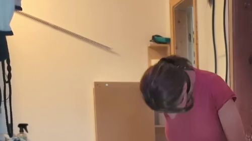 Thumbnail of Sina peed in front of the toilet door because it was occupied