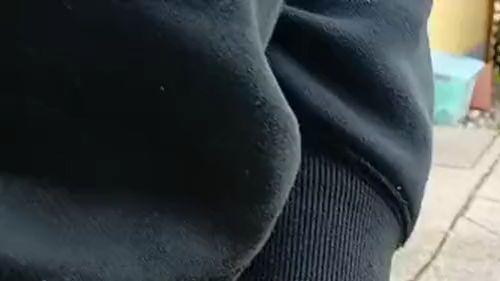 Thumbnail of My husband has to pee!!! He peed in the garden; look at the thick stream.