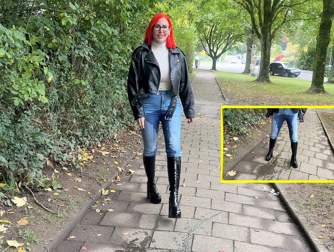 Thumbnail of Perverse public piss slut!! Ultra piss flood until the bladder is empty..